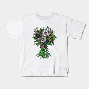 Hand-tied flower Bouquet Kids T-Shirt